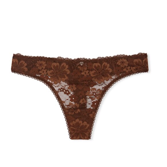 Victoria's Secret BODY BY VICTORIA Lace-Front Thong Panty - Picture 3 of 3